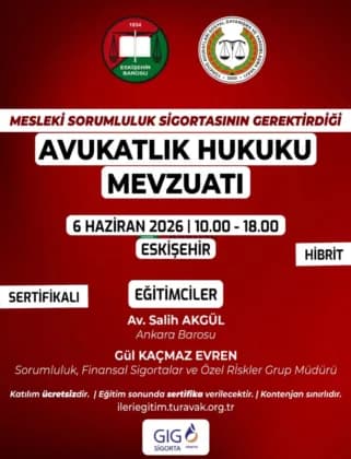 Mesleki Sorumluluk Sigortasının Gerektirdiği Avukatlık Hukuku Mevzuatı Eğitim Programı etkinlik görseli